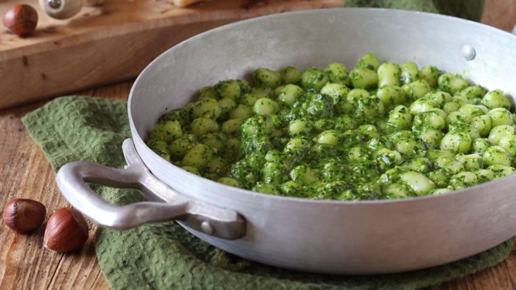 gnocchis au pesto de roquette