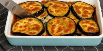 gratin d’aubergines à la mozzarella