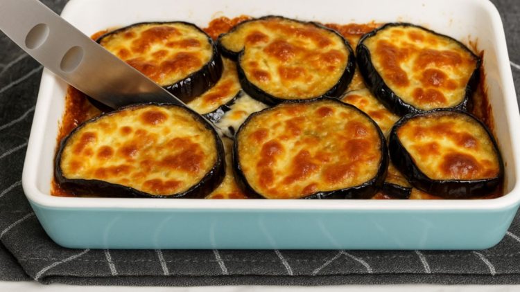 gratin d’aubergines à la mozzarella