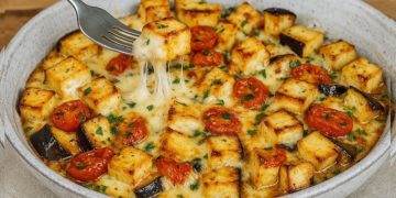 gratin d’aubergines et tomates cerises