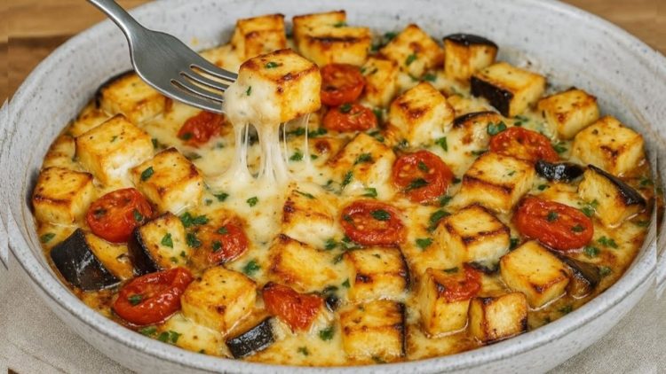 gratin d’aubergines et tomates cerises