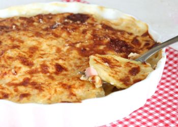 gratin de pommes de terre au jambon