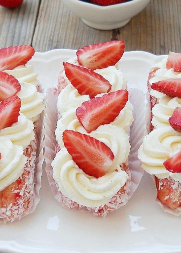 mini tiramisu aux fraises
