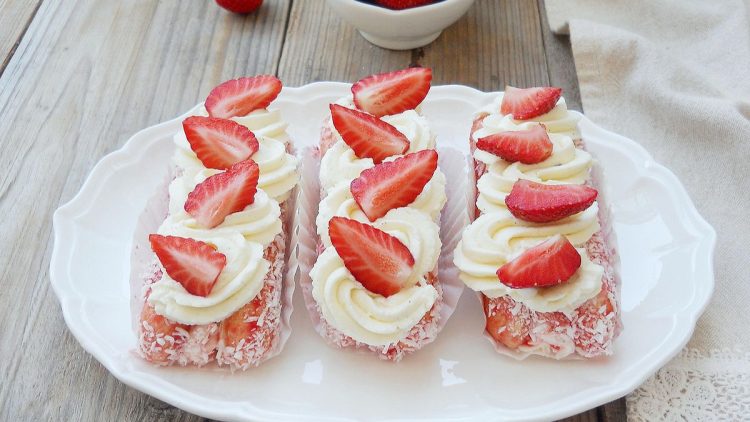 mini tiramisu aux fraises