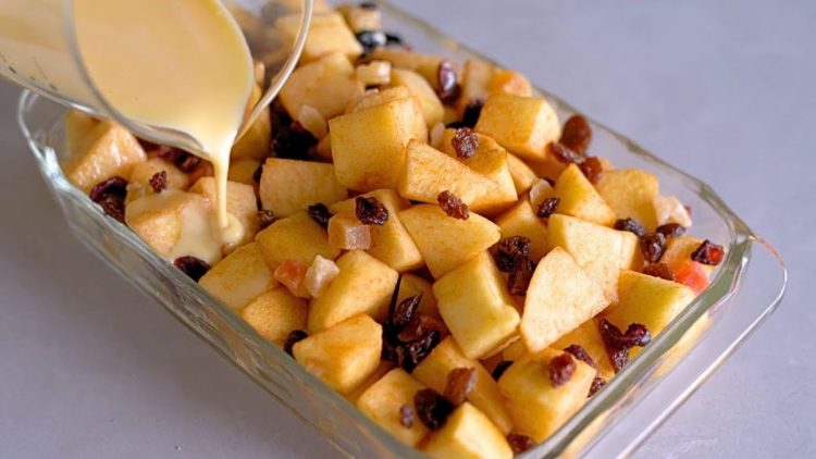 moelleux aux pommes et aux raisins secs 