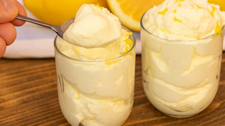 mousse au citron et au limoncello