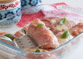 roulés de jambon à la purée de pommes de terre