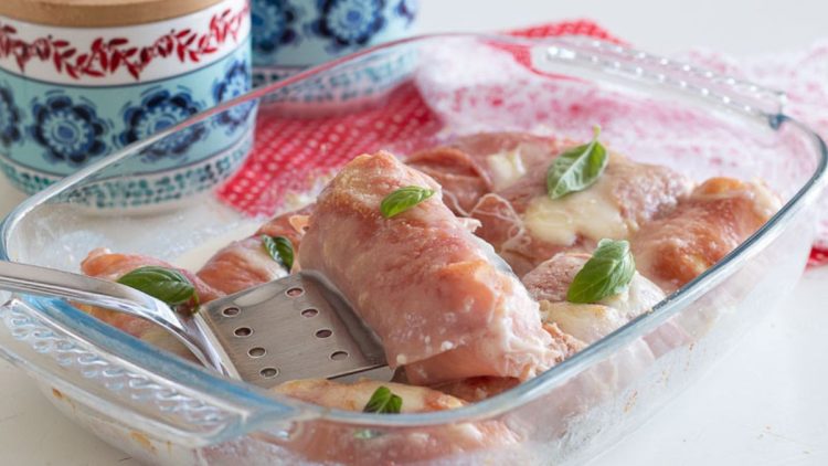 roulés de jambon à la purée de pommes de terre