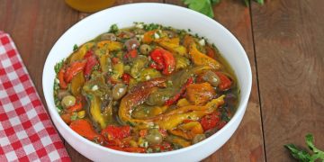 salade de poivrons aux olives