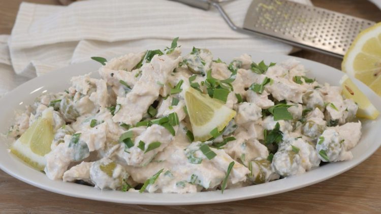salade de poulet à la sauce au yaourt