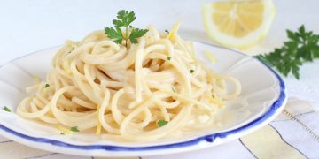 spaghettis au citron crémeux