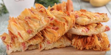 tarte filo croustillante aux pommes de terre