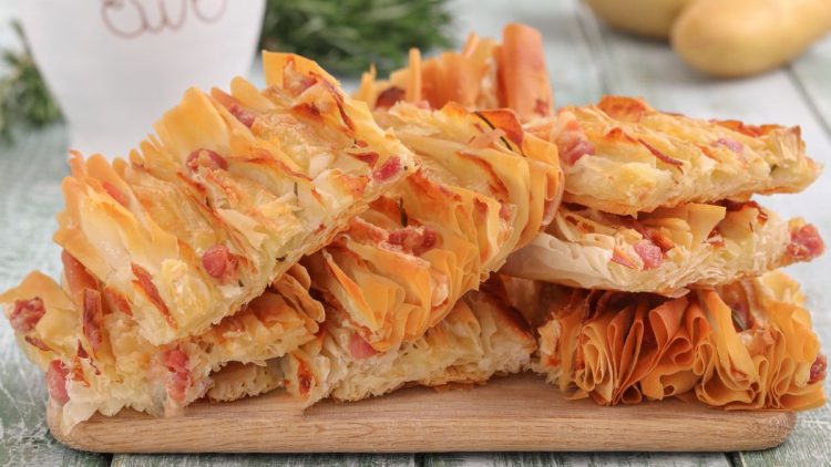 tarte filo croustillante aux pommes de terre