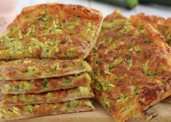 tarte fine aux courgettes et jambon