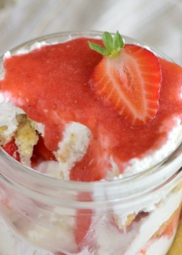 tiramisu aux fraises en verrines