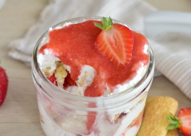 tiramisu aux fraises en verrines