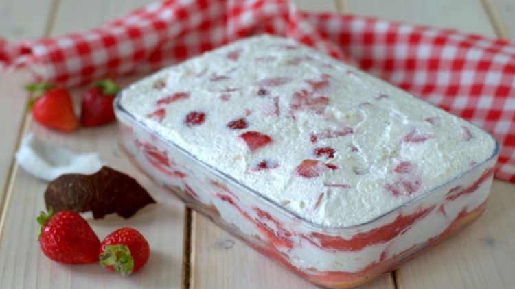 tiramisu fraise-coco