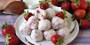 truffes aux fraises