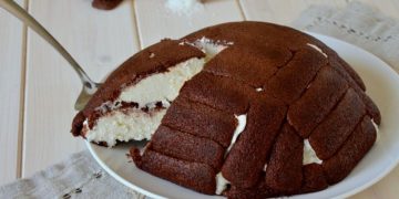 charlotte au chocolat et noix de coco
