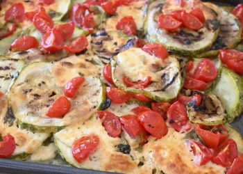 courgettes et tomates au four