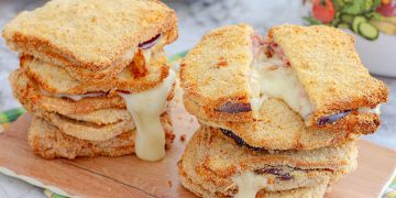 croque-monsieur aux aubergines