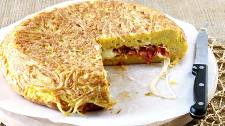 frittata de spaghettis