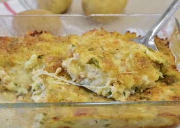 gratin de pommes de terre au thon 