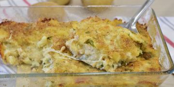 gratin de pommes de terre au thon 