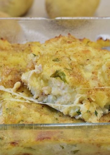 gratin de pommes de terre au thon 