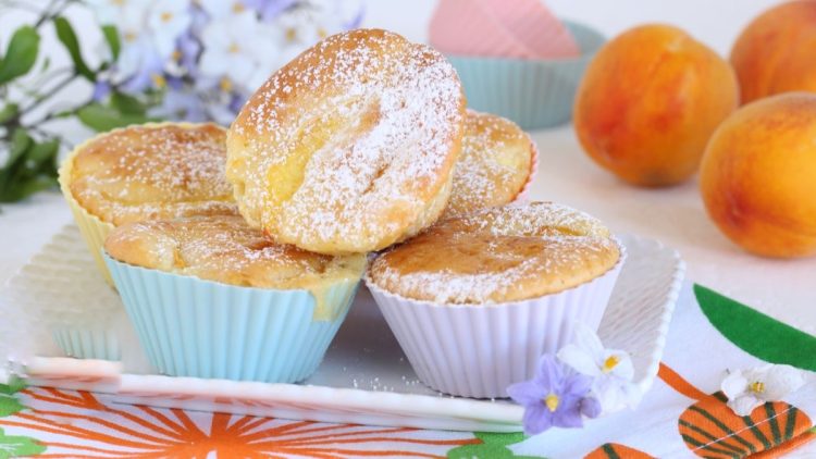 muffins aux pêches