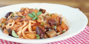 pâtes aux aubergines