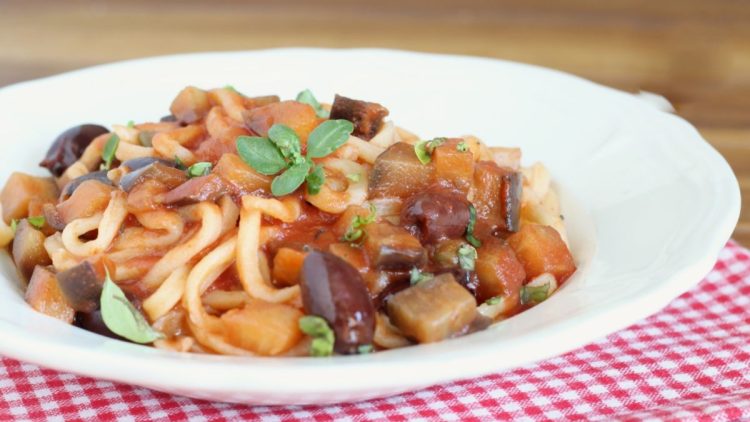pâtes aux aubergines