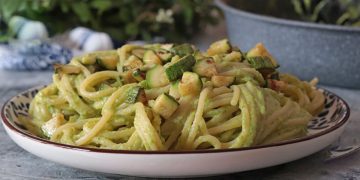 pâtes aux courgettes et aux anchois