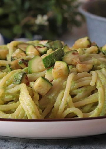 pâtes aux courgettes et aux anchois