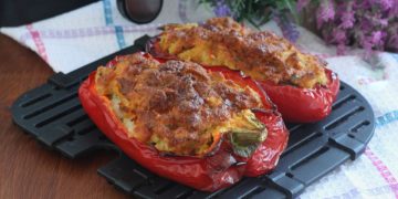 poivrons farcis au pan au Airfryer