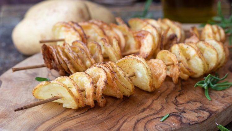 pommes de terre en spirale