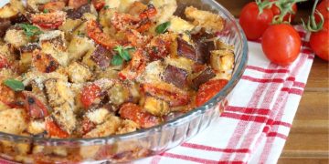 poulet aux aubergines au four 