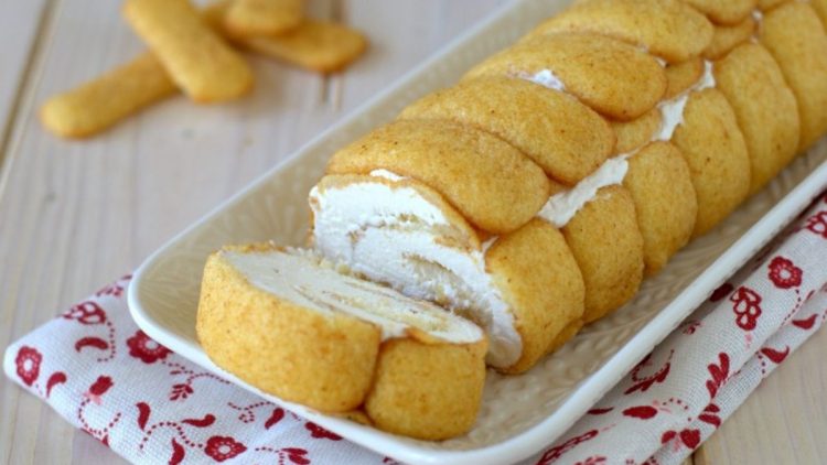 roulé aux biscuits italiens Pavesini