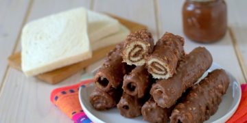 roulés de pain de mie chocolatés