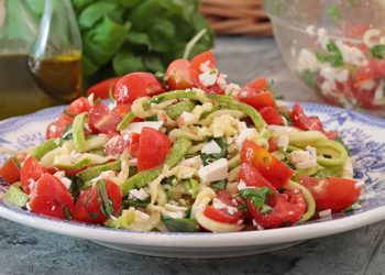 salade estivale aux spaghettis de courgettes