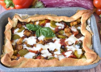 tarte feuilletée aux légumes d'été