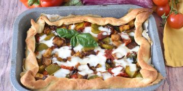 tarte feuilletée aux légumes d'été