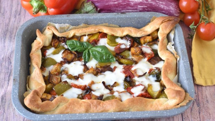 tarte feuilletée aux légumes d'été