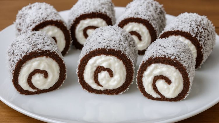 mini roulés chocolat-coco