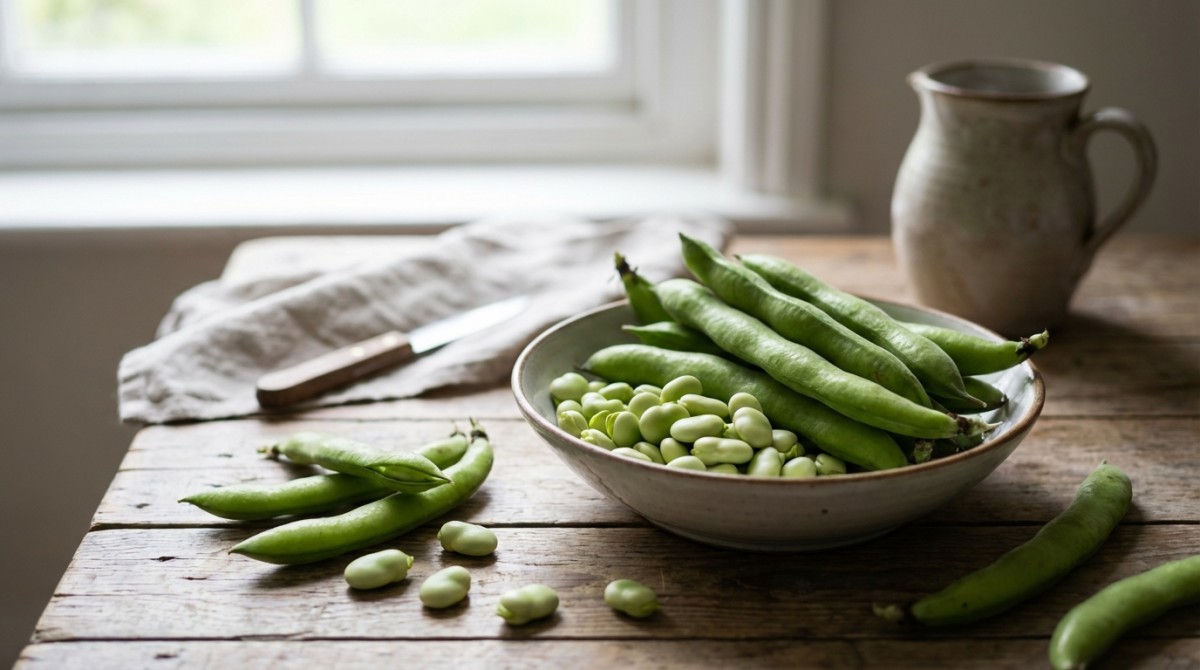 congeler des fèves crues