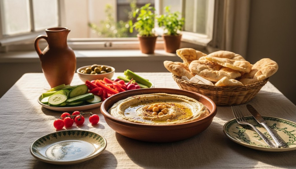 découvrez la recette traditionnelle libanaise du houmous préparé avec de la farine de pois chiche, une délicieuse spécialité riche en saveurs et parfaite pour vos apéritifs gourmands.