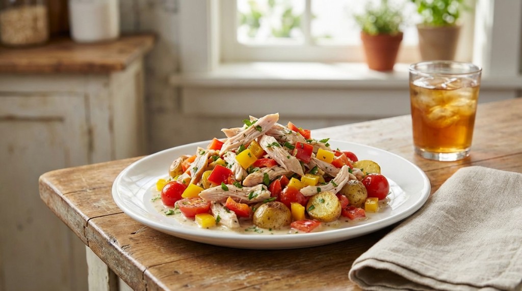 salade poivron pomme de terre poulet