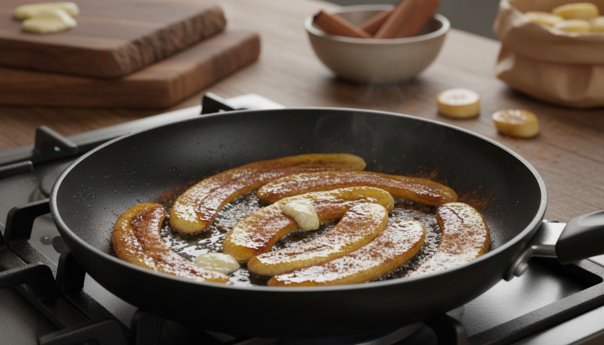 découvrez une recette simple et délicieuse de bananes à la cannelle poêlées, parfaite pour un dessert rapide ou un petit-déjeuner gourmand.
