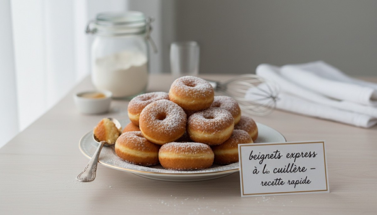 découvrez notre recette rapide de beignets express à la cuillère, faciles à préparer pour un goûter délicieux en un rien de temps.