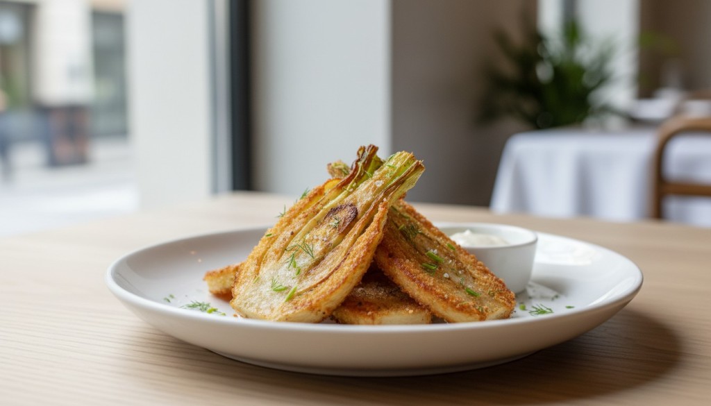 découvrez notre recette rapide et légère de fenouils gratinés croustillants à la friteuse à air pour un plat savoureux et sain.